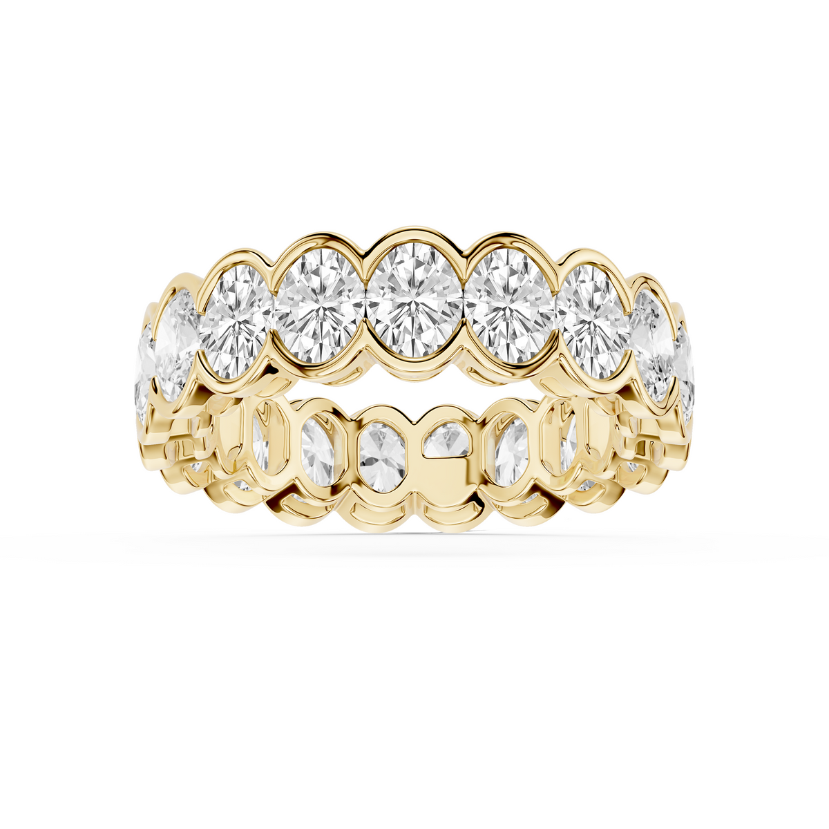 Lovea Paula Eternity Ring Ovalschliff – Gelbgold