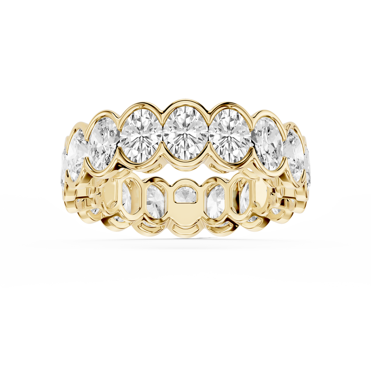 Lovea Paula Eternity Ring Ovalschliff – Gelbgold