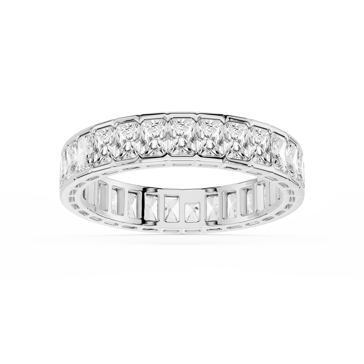 Lovea Paula Eternity Ring Radiantschliff – Weißgold