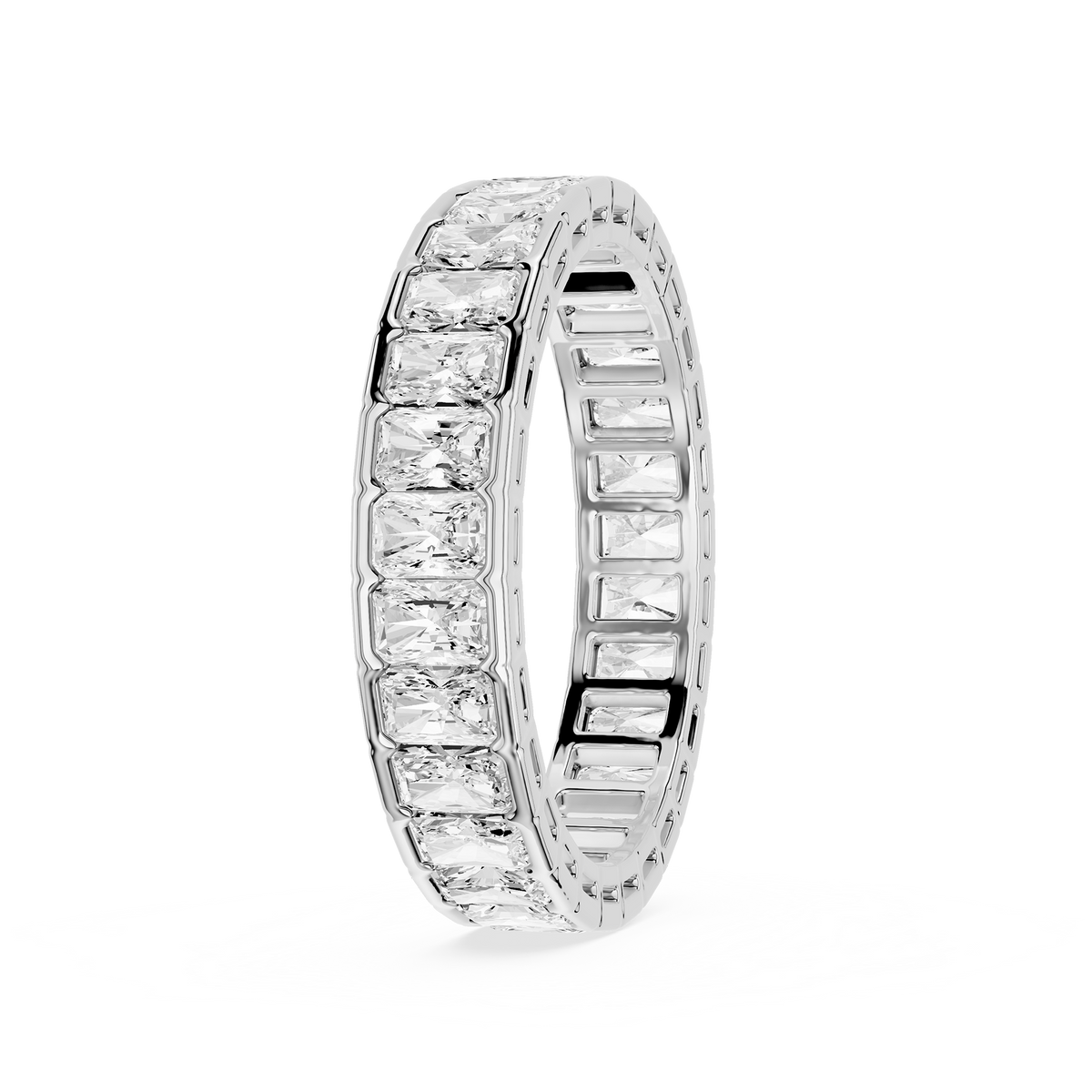 Lovea Paula Eternity Ring Radiantschliff – Weißgold
