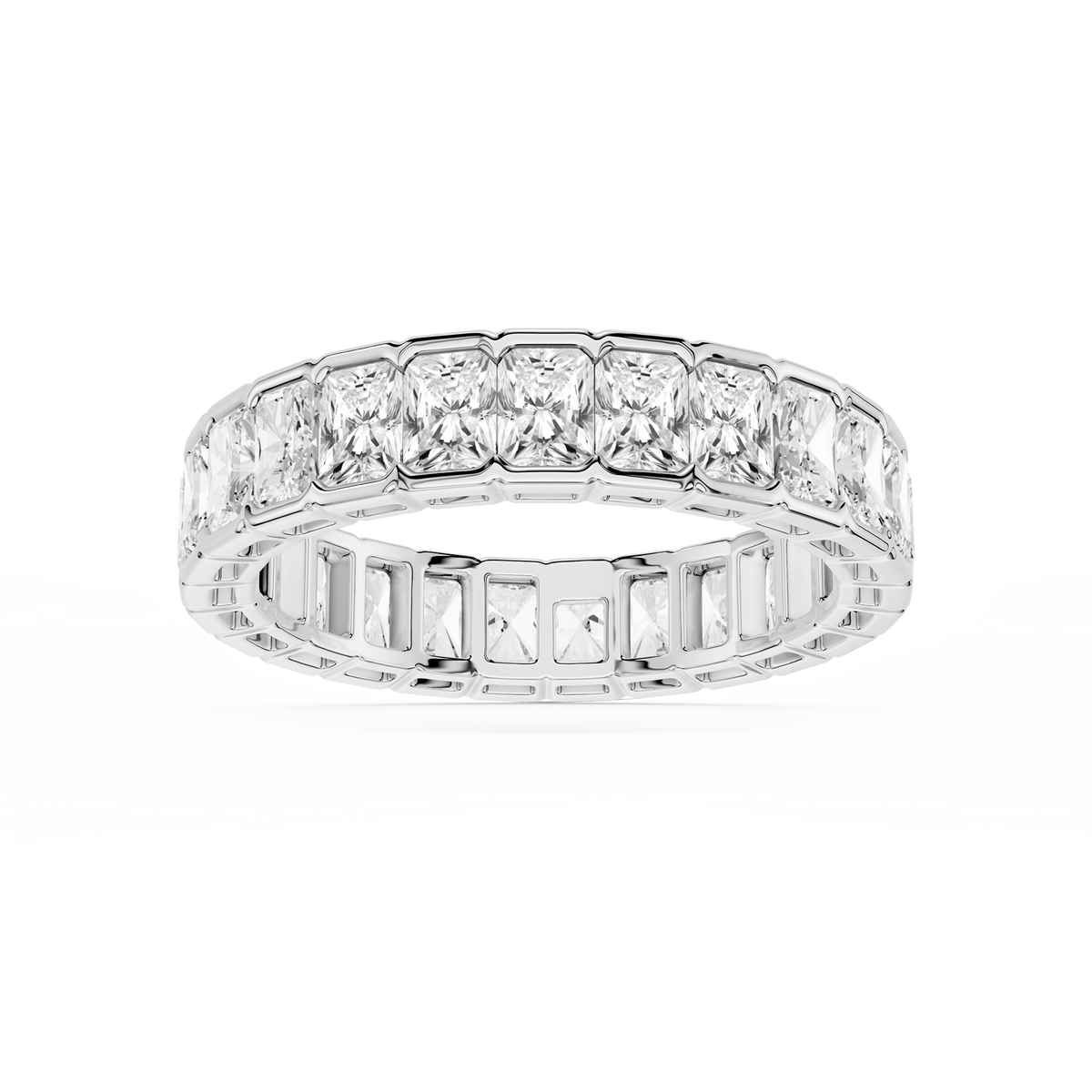Lovea Paula Eternity Ring Radiantschliff – Weißgold