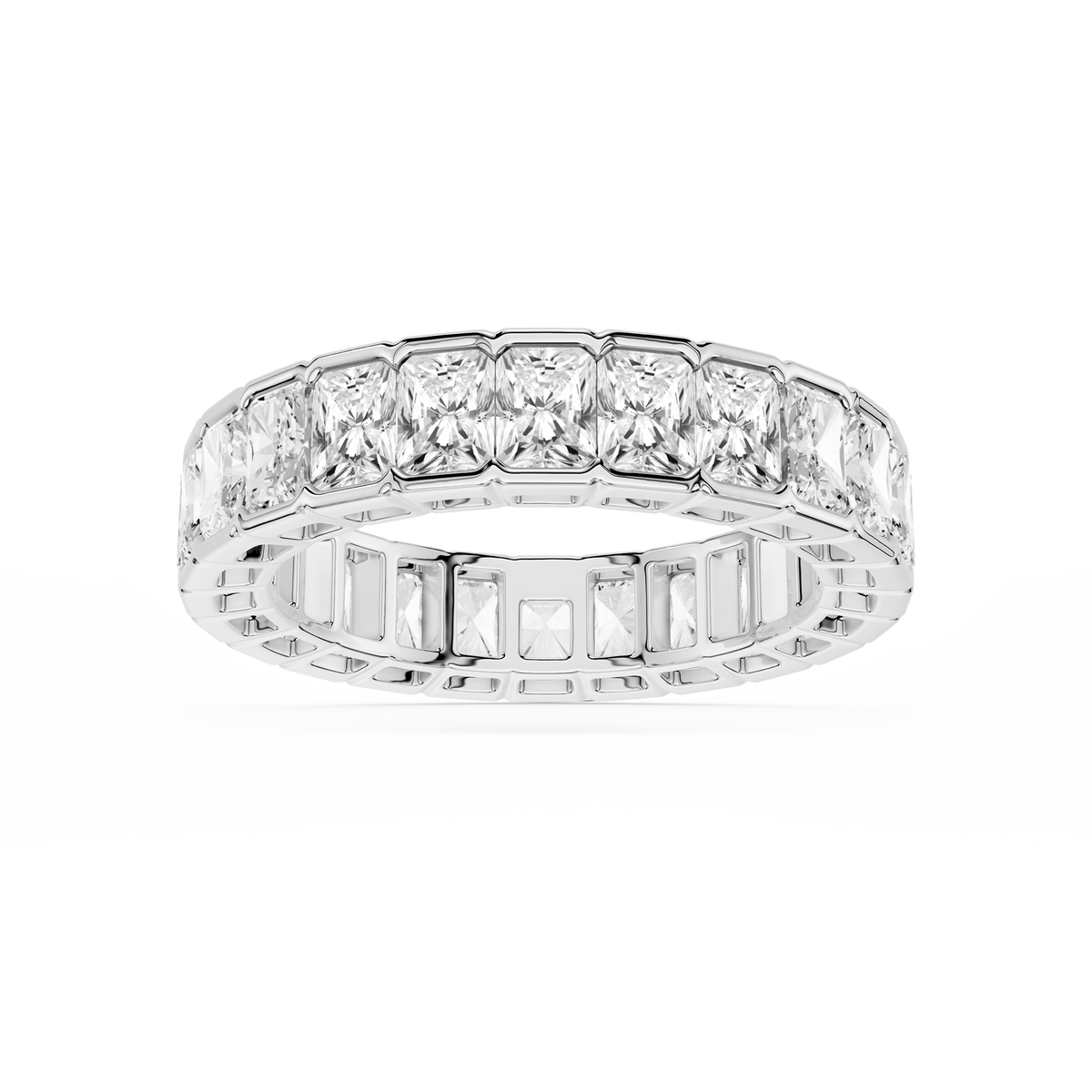 Lovea Paula Eternity Ring Radiantschliff – Weißgold