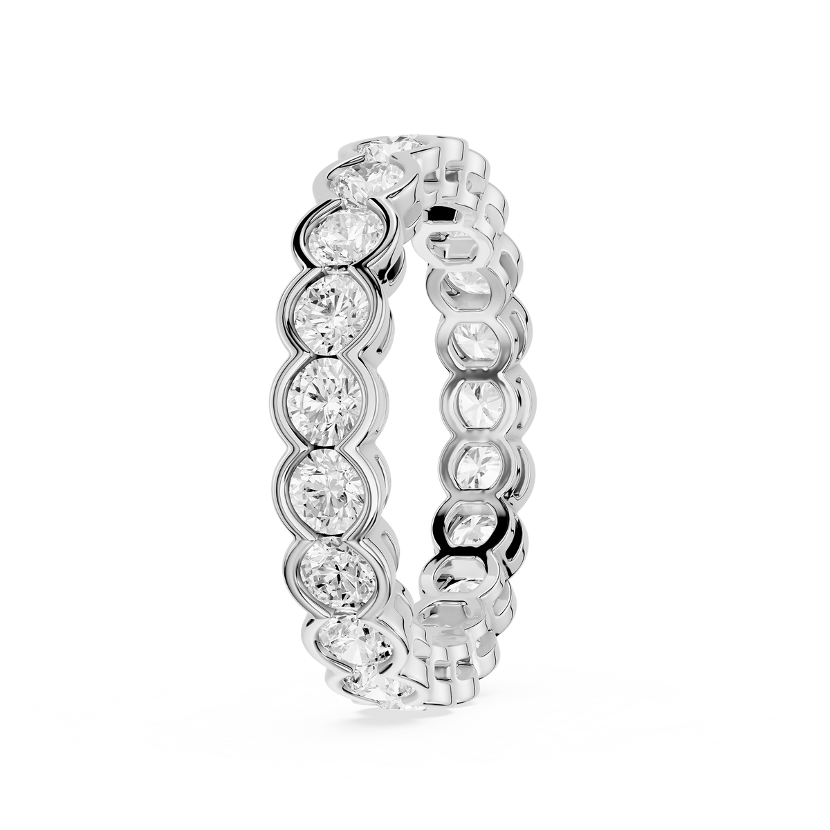 Lovea Paula Eternity Ring Rundschliff – Weißgold