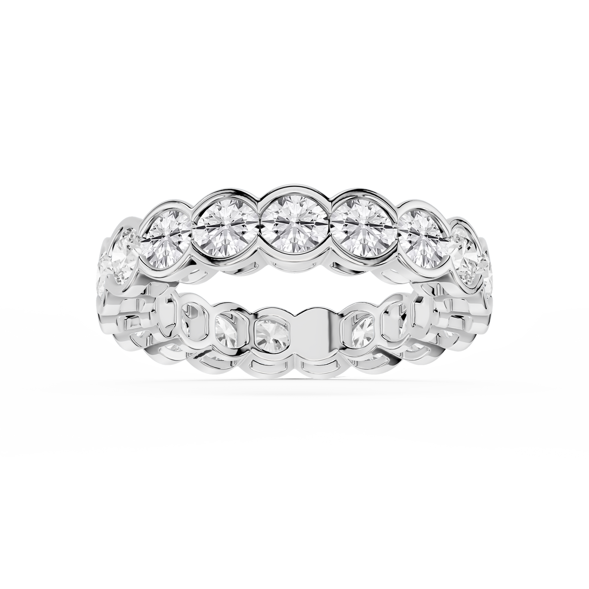 Lovea Paula Eternity Ring Rundschliff – Weißgold