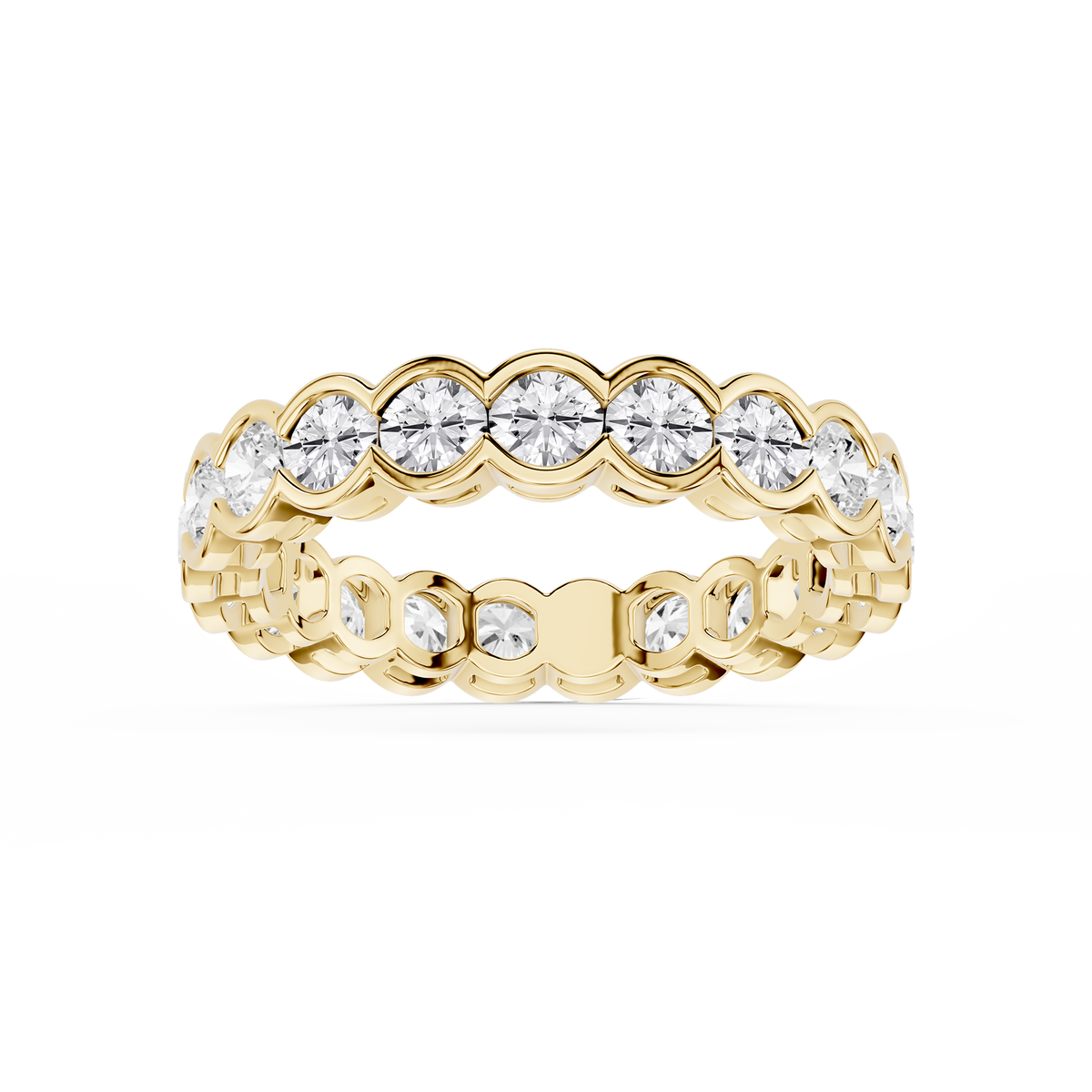 Lovea Paula Eternity Ring Rundschliff – Gelbgold