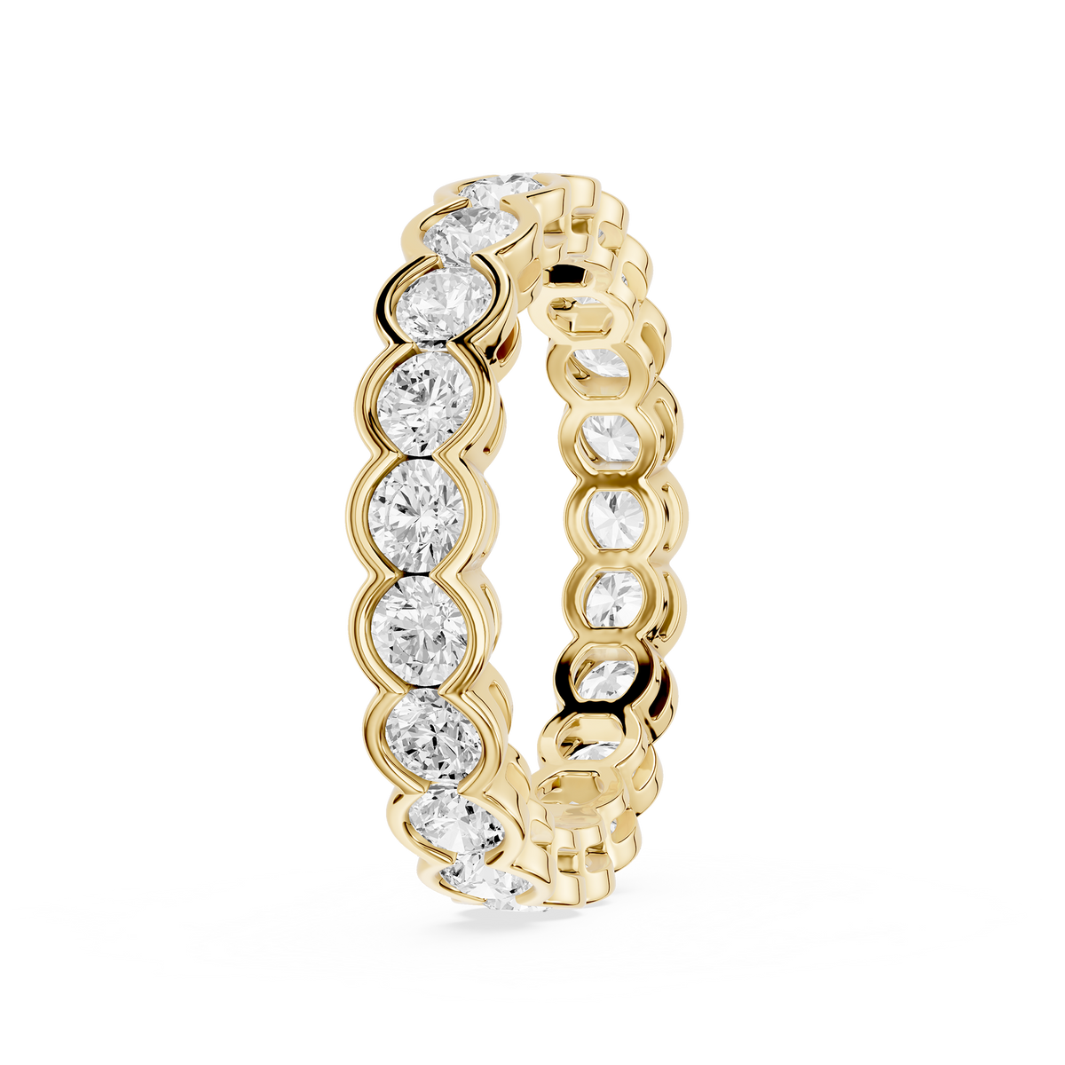 Lovea Paula Eternity Ring Rundschliff – Gelbgold