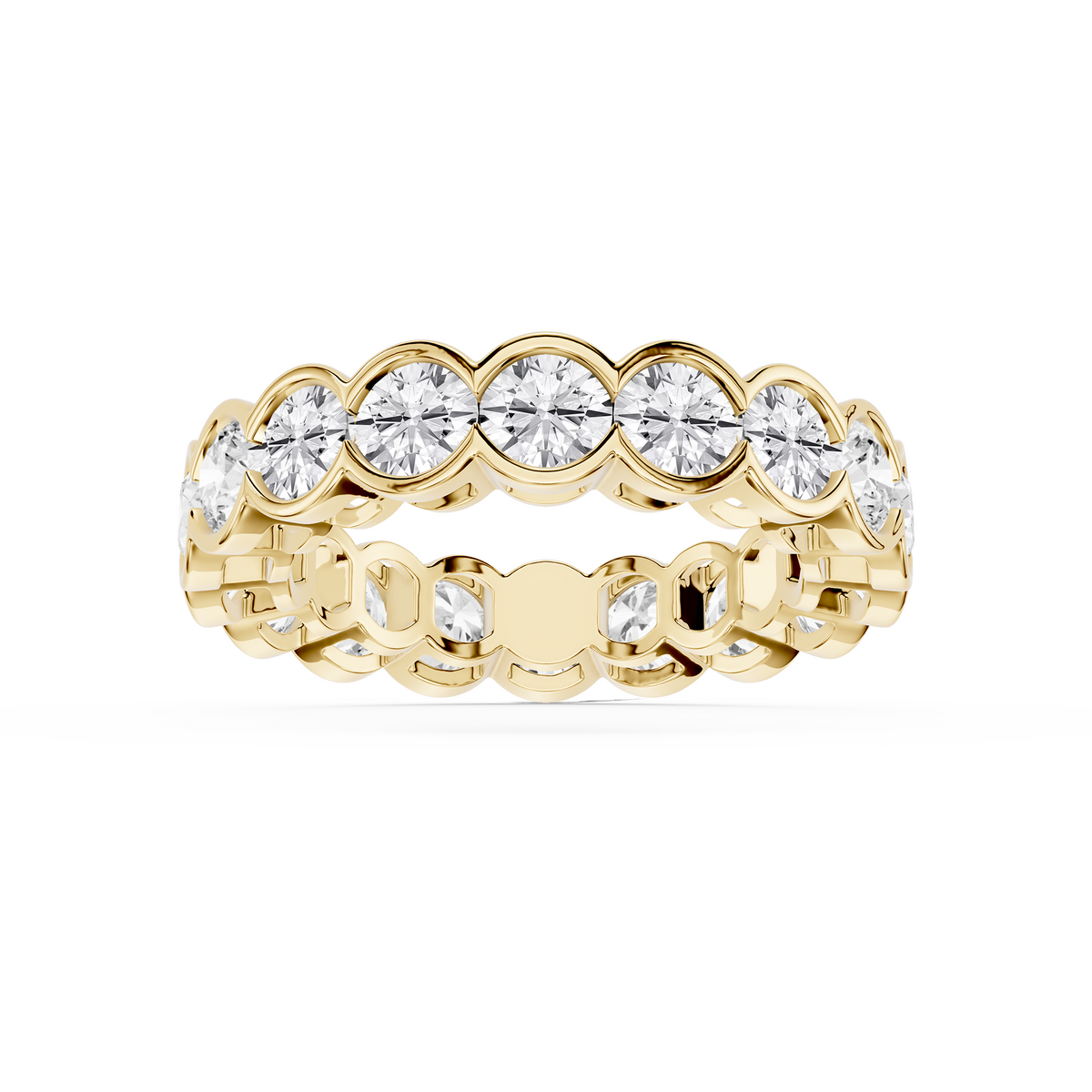 Lovea Paula Eternity Ring Rundschliff – Gelbgold