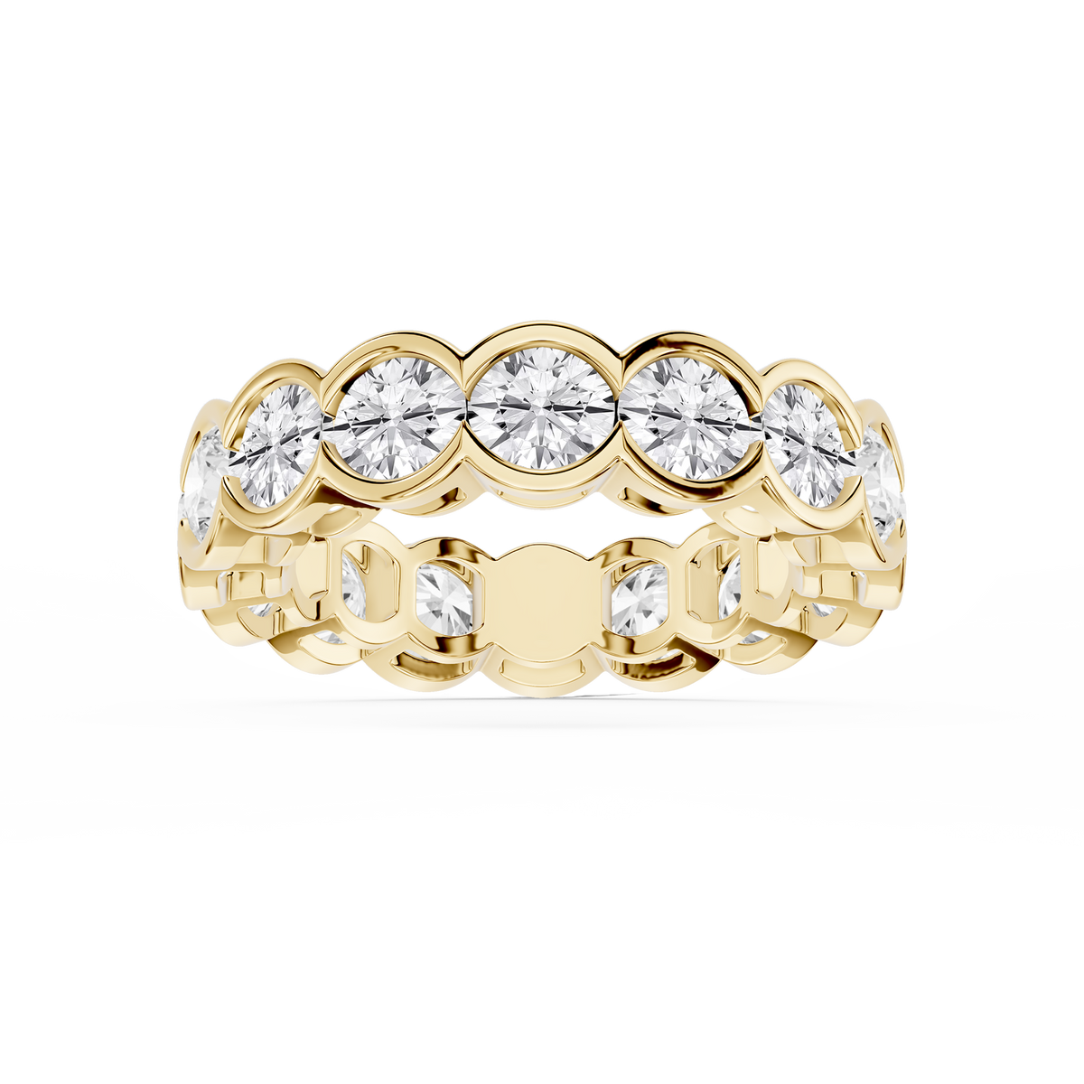 Lovea Paula Eternity Ring Rundschliff – Gelbgold