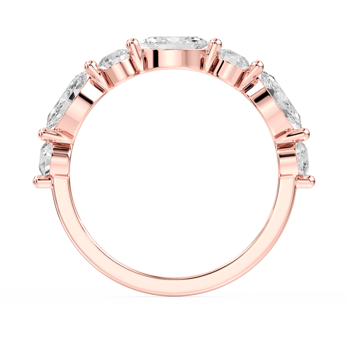 Lovea Natalie Trauring – Marquise & Rund – Roségold