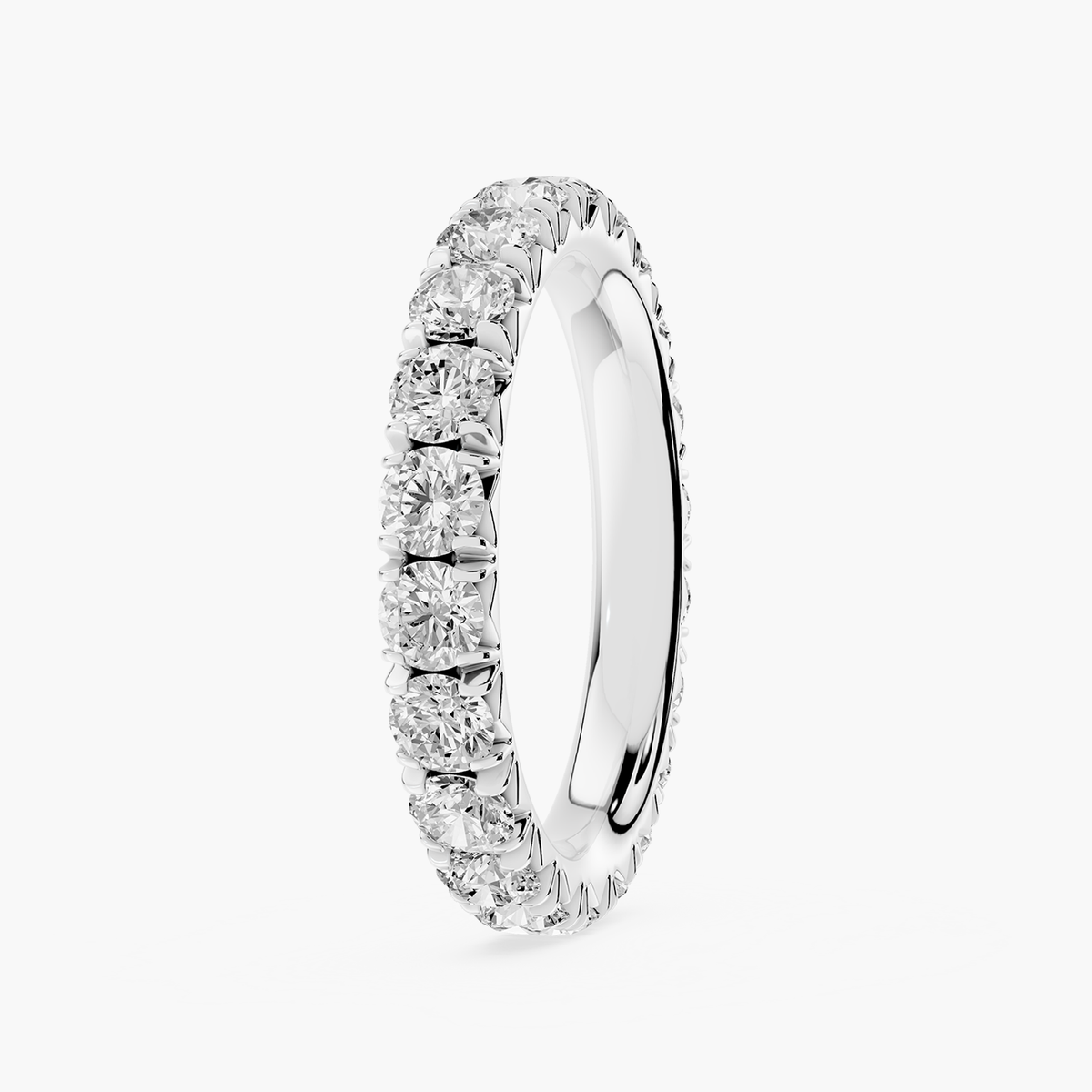 Lovea Lotte Eternity Ring Rundschliff – Weißgold