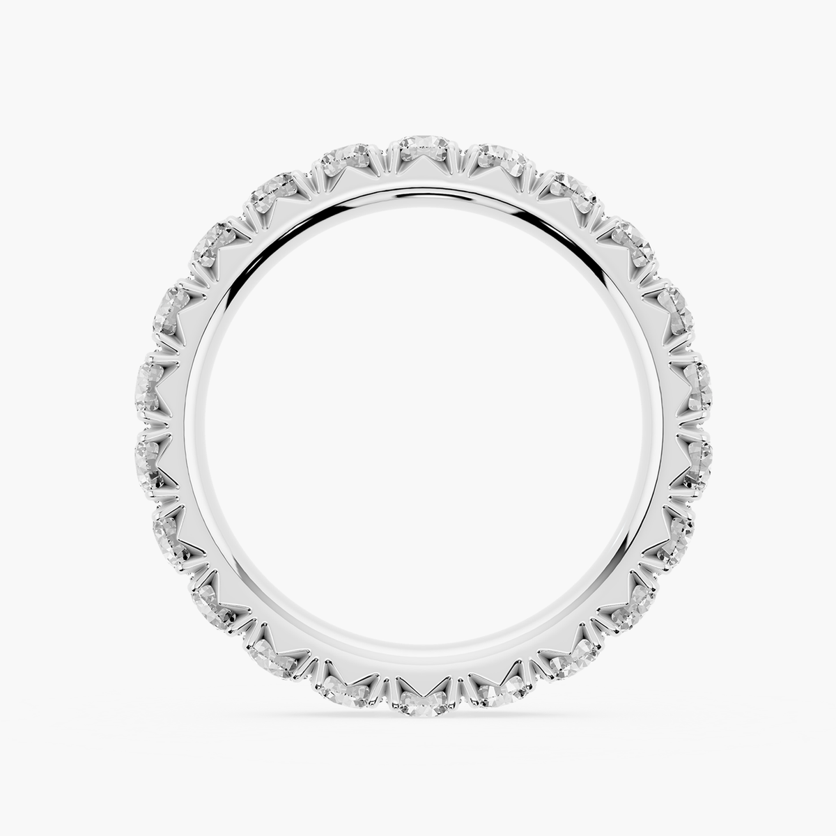 Lovea Lotte Eternity Ring Rundschliff – Weißgold