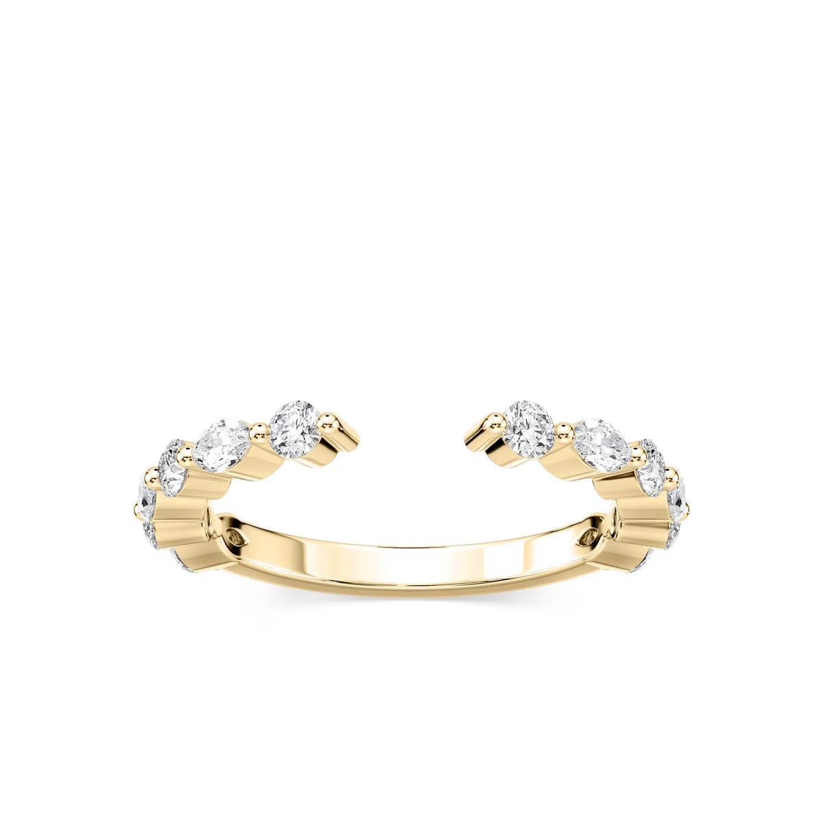 Lovea Sonnet Trauring – Offenes Design – Gelbgold