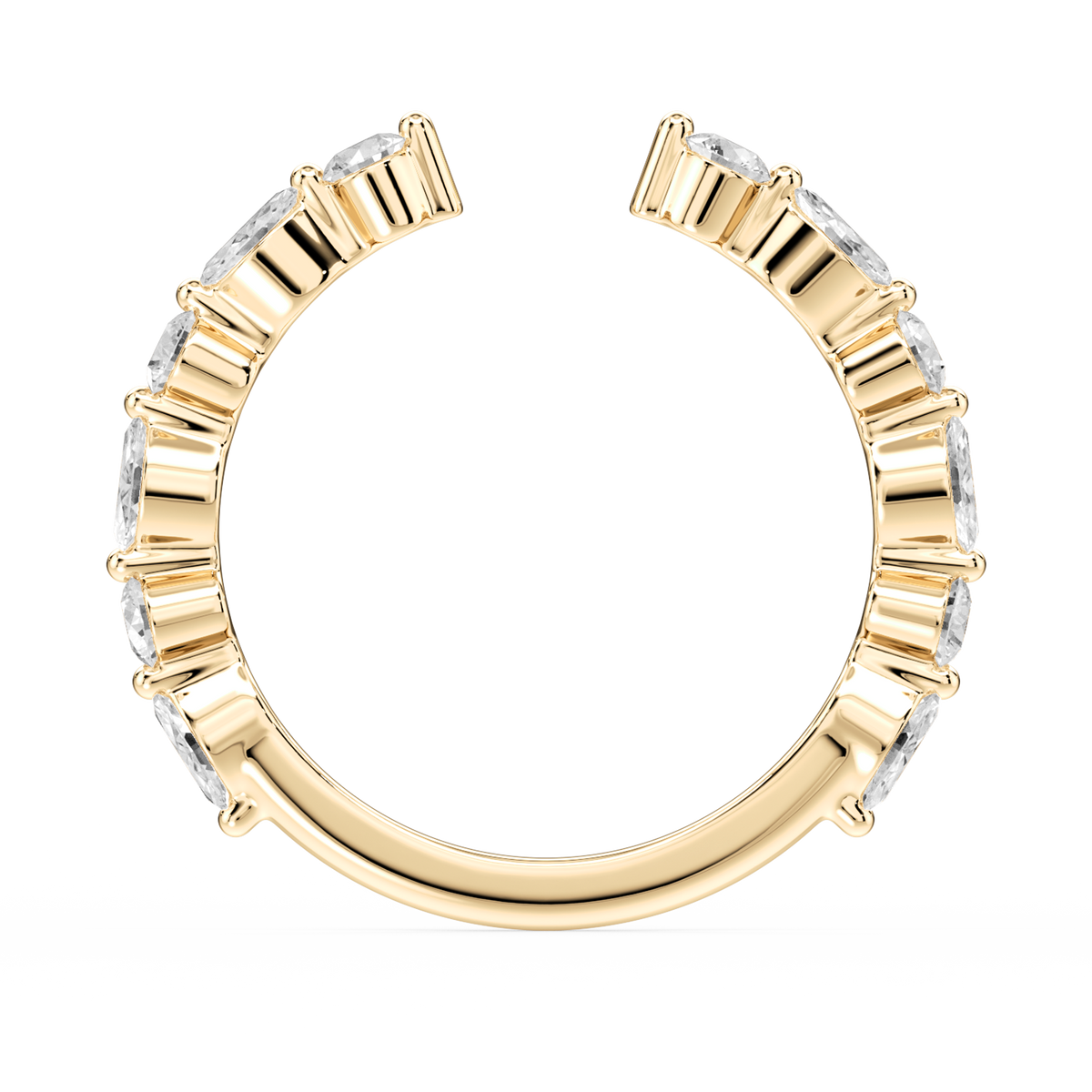 Lovea Sonnet Trauring – Offenes Design – Gelbgold