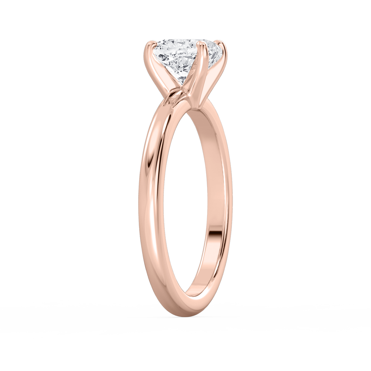 Emilia Solitaire Verlobungsring Kissenschliff Roségold – Lovea