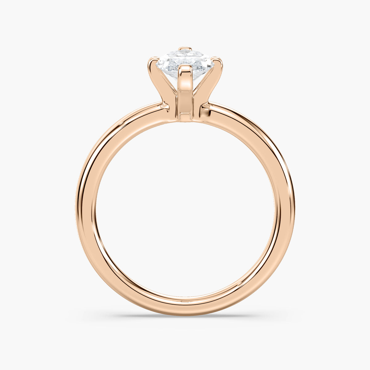 Emilia Solitaire Verlobungsring Marquiseschliff Roségold – Lovea