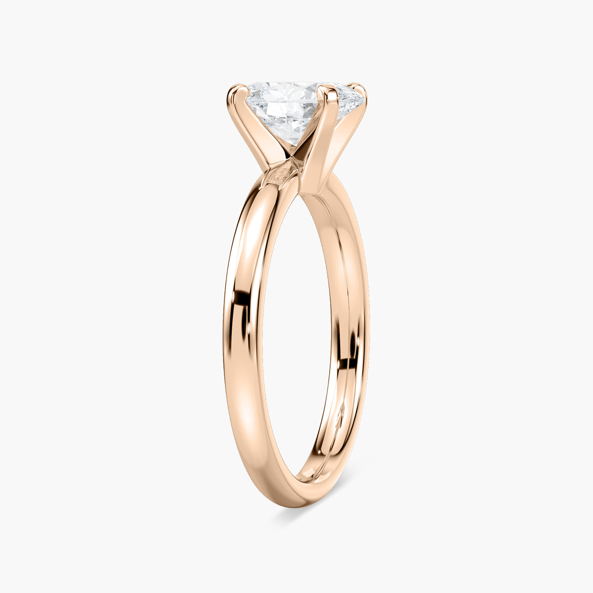 Emilia Solitaire Verlobungsring Ovaler Schliff Roségold – Lovea