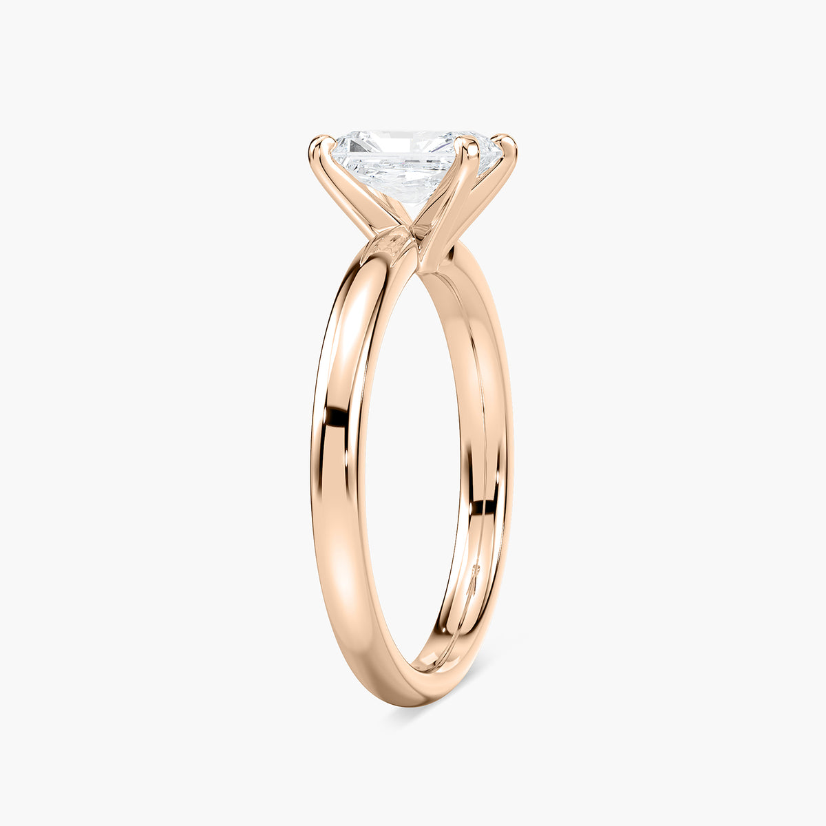 Emilia Solitaire Verlobungsring Radiantschliff Roségold – Lovea