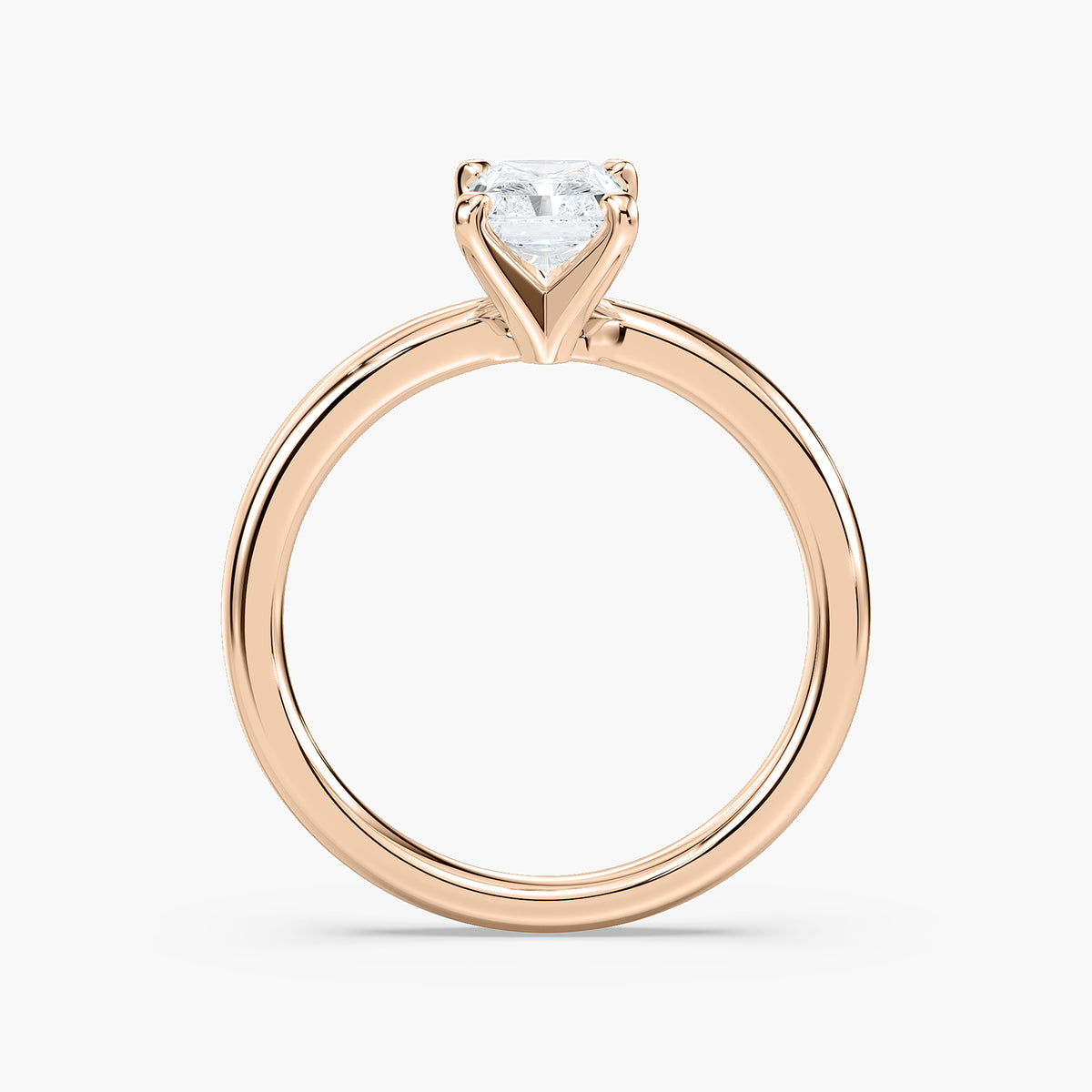 Emilia Solitaire Verlobungsring Radiantschliff Roségold – Lovea