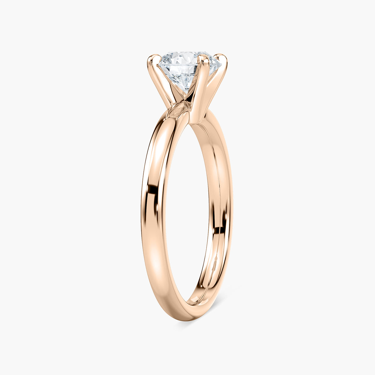 Emilia Solitaire Verlobungsring Brillantschliff Roségold – Lovea