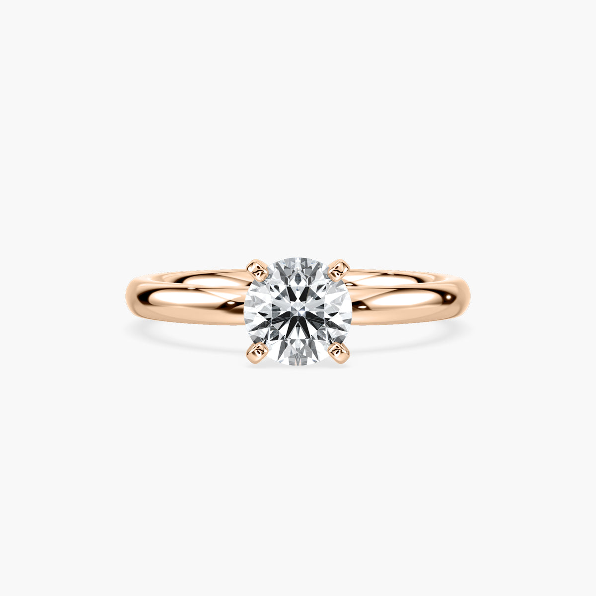 Emilia Solitaire Verlobungsring Brillantschliff Roségold – Lovea