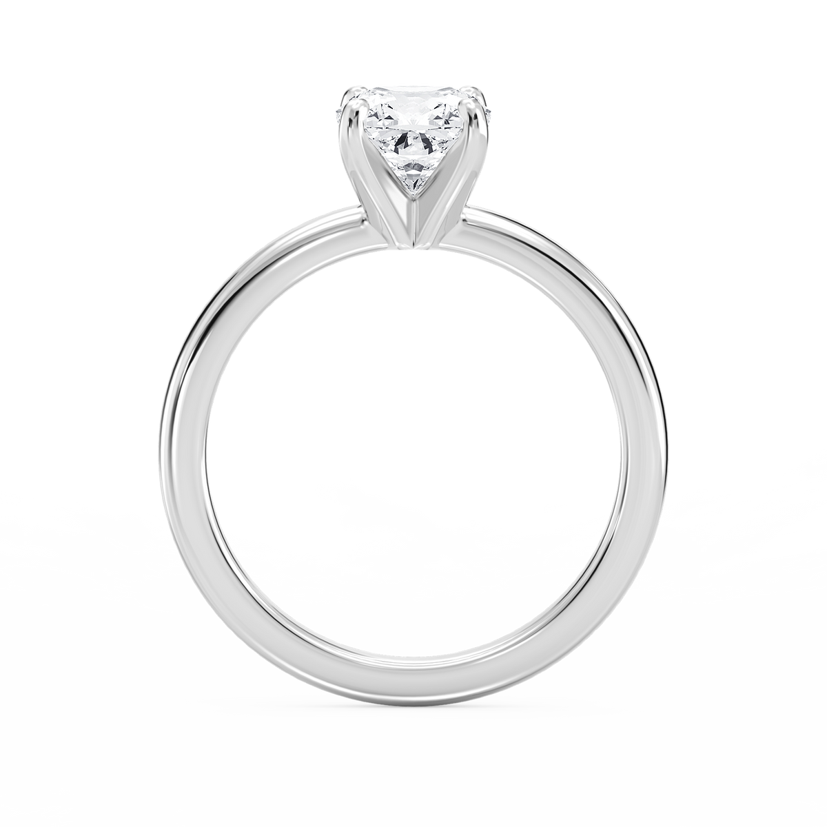 Emilia Solitaire Verlobungsring Kissenschliff Hand – Lovea