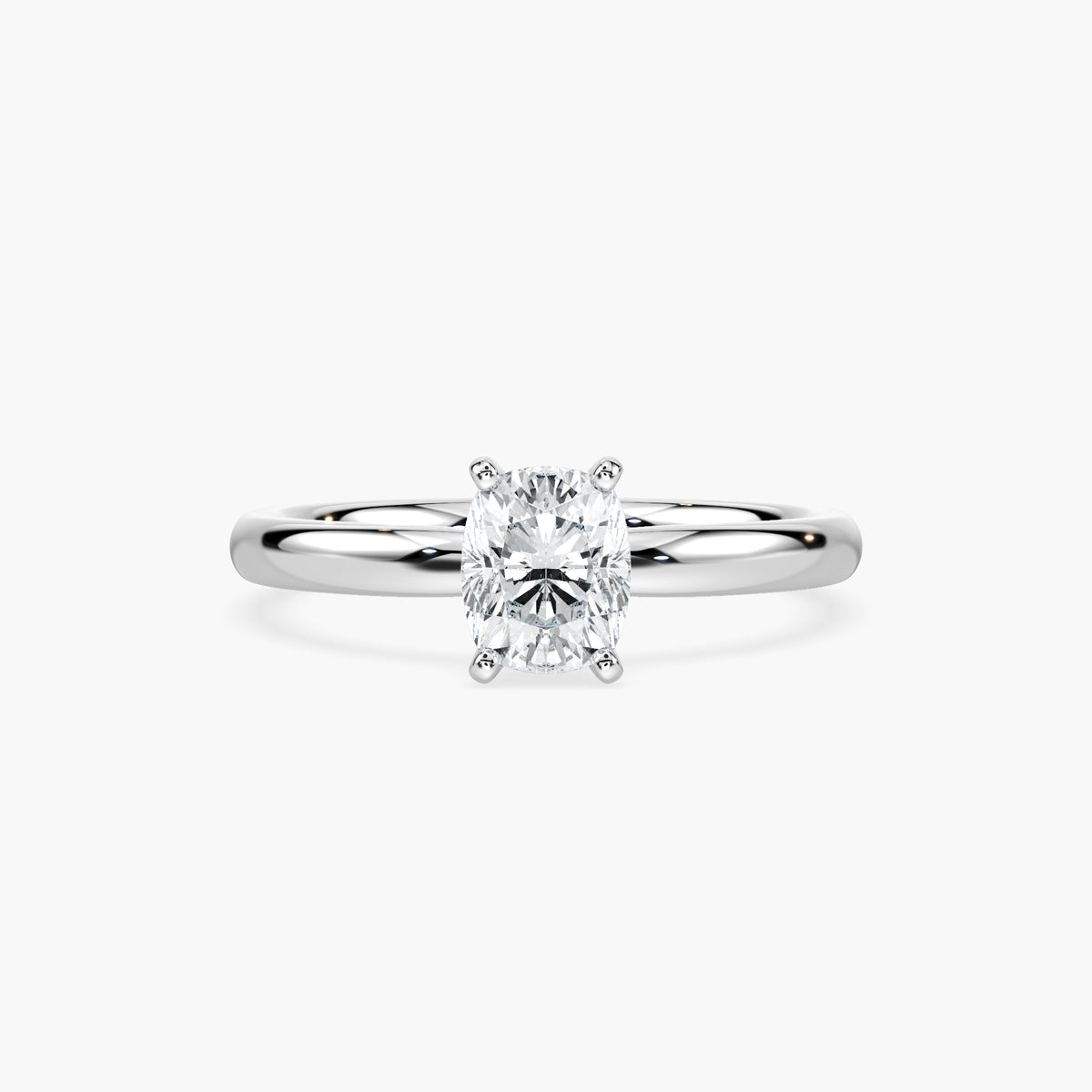 Emilia Solitaire Verlobungsring Kissen Labordiamant – Lovea