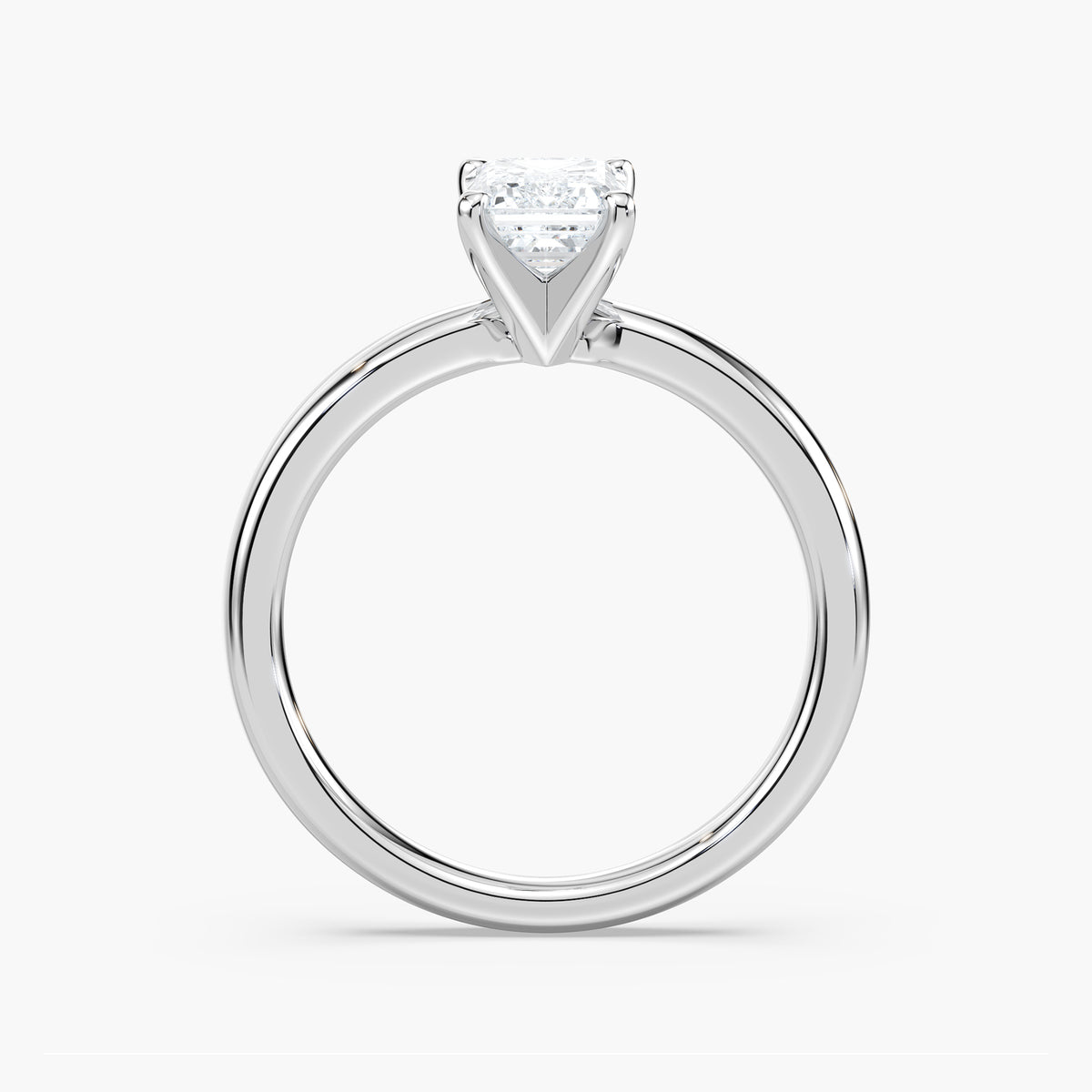 Emilia Solitaire Verlobungsring Smaragdschliff Hand – Lovea