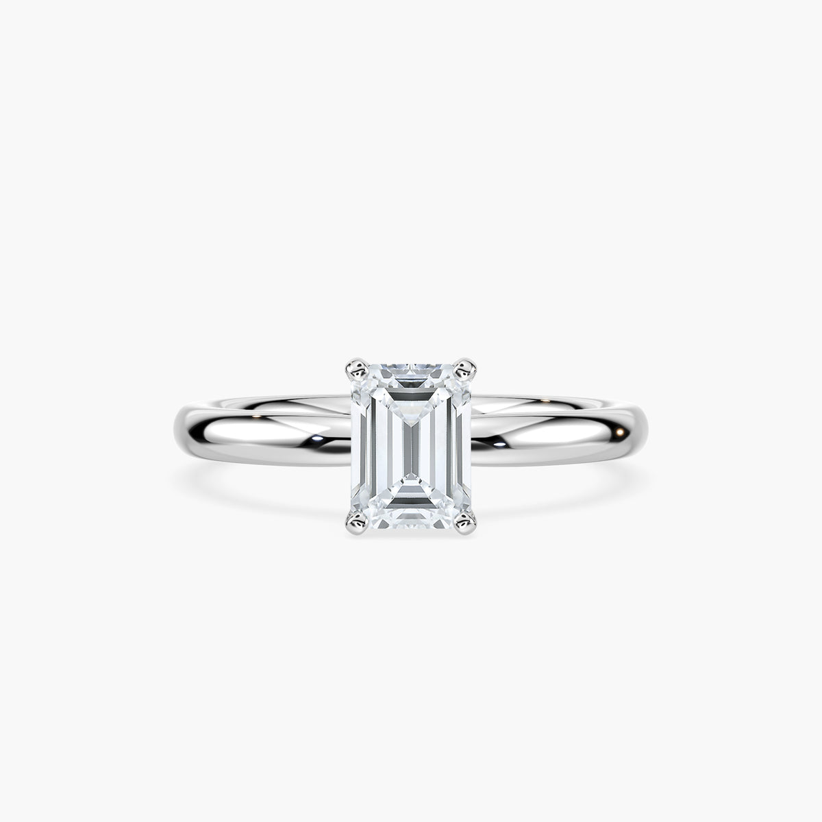 Emilia Solitaire Verlobungsring Smaragd Labordiamant – Lovea