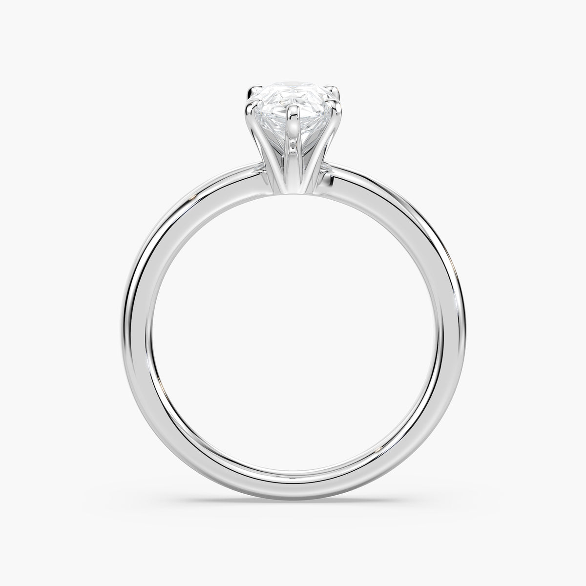 Emilia Solitaire Verlobungsring Tropfenschliff Hand – Lovea