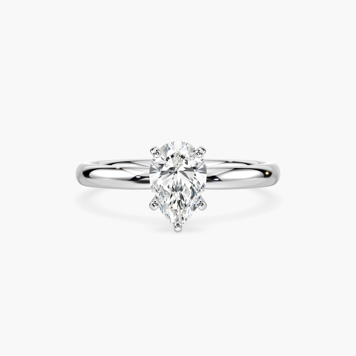 Emilia Solitaire Verlobungsring Tropfen Labordiamant – Lovea