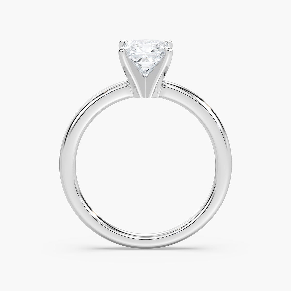 Emilia Solitaire Verlobungsring Prinzessschliff Hand – Lovea