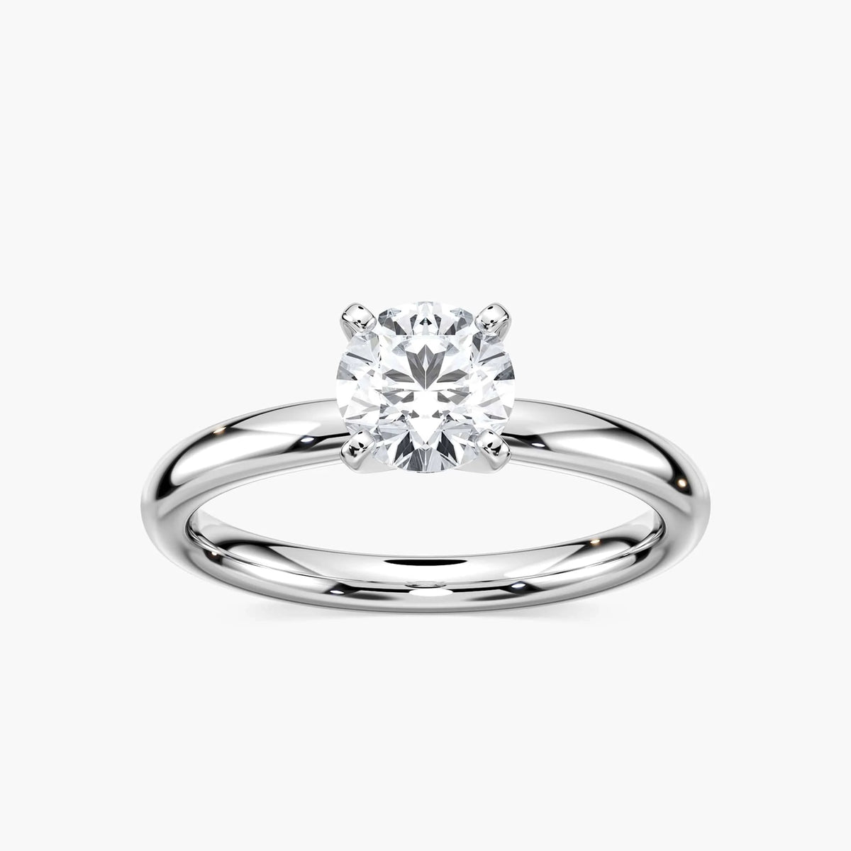 Emilia Solitaire Verlobungsring – Weißgold Brillantschliff