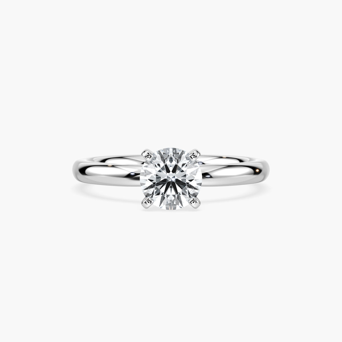 Emilia Solitaire Verlobungsring Brillantschliff Weißgold – Lovea