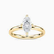 Emilia Solitaire Verlobungsring Marquiseschliff Gelbgold – Lovea