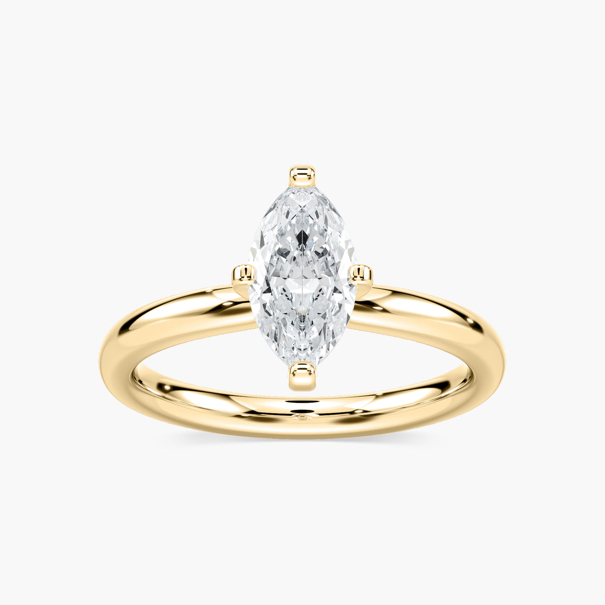 Emilia Solitaire Verlobungsring Marquiseschliff Gelbgold – Lovea