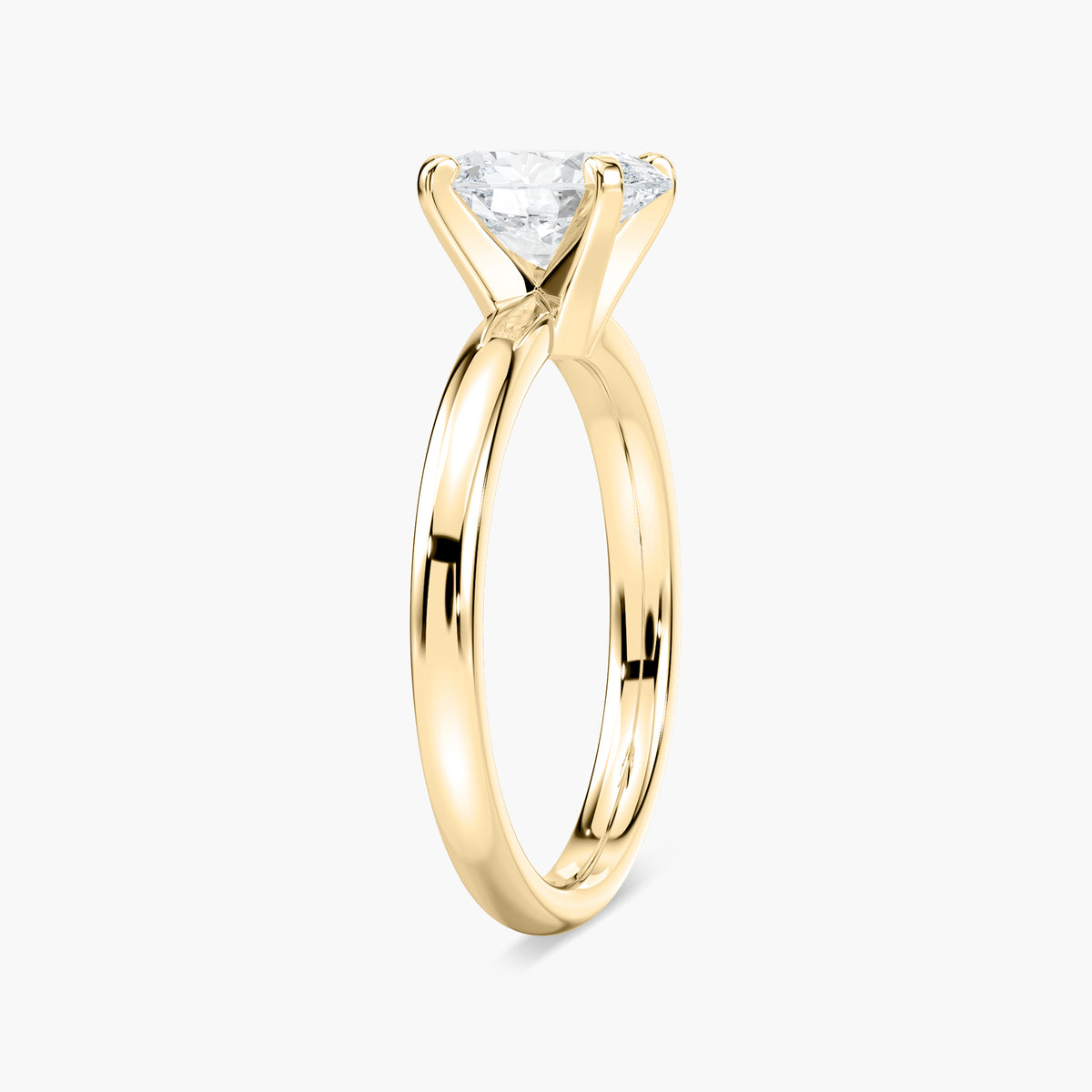 Emilia Solitaire Verlobungsring Ovaler Schliff Gelbgold – Lovea