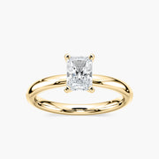 Emilia Solitaire Verlobungsring Radiantschliff Gelbgold – Lovea