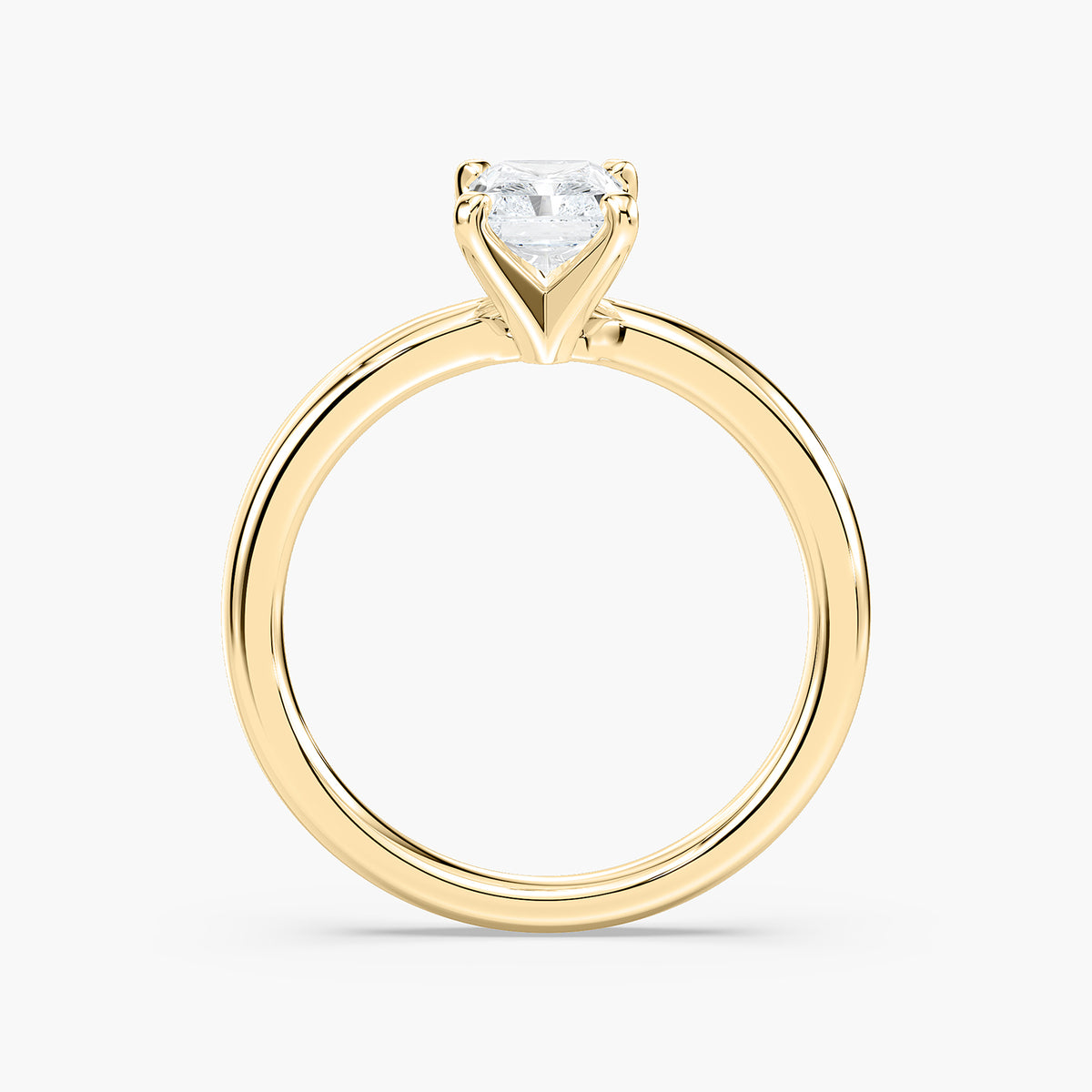 Emilia Solitaire Verlobungsring Radiantschliff Gelbgold – Lovea