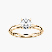 Emilia Solitaire Verlobungsring – Gelbgold Brillantschliff