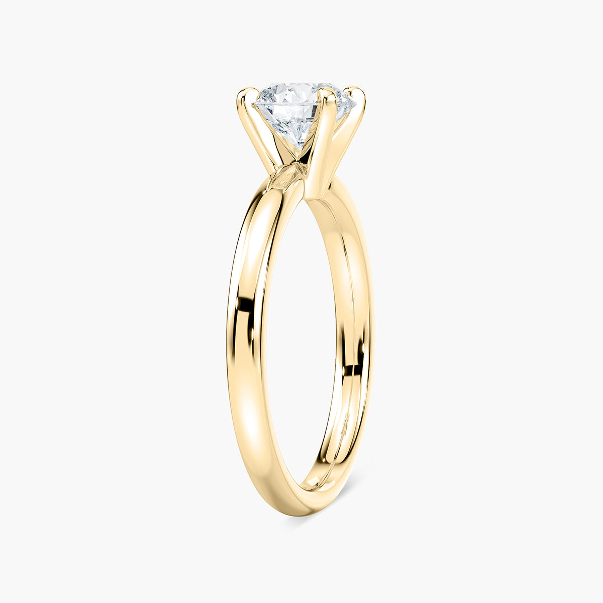 Emilia Solitaire Verlobungsring Brillantschliff Gelbgold – Lovea