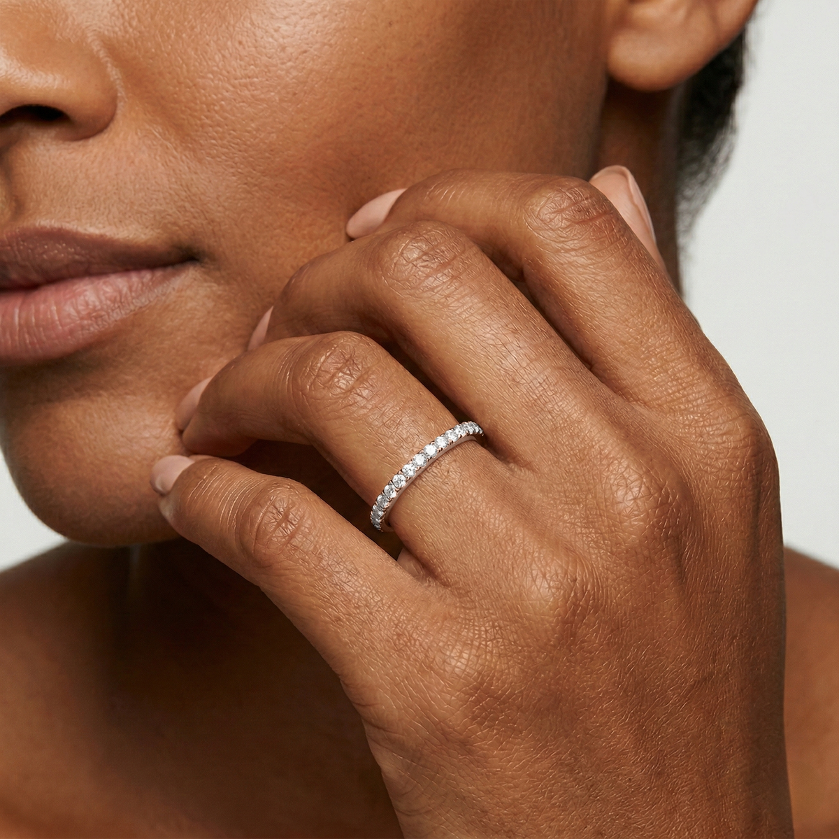 Lovea Emma Vorsteckring – Pavé – Roségold