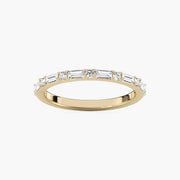 Lovea Whimsy Trauring – Baguette & Rund – Gelbgold