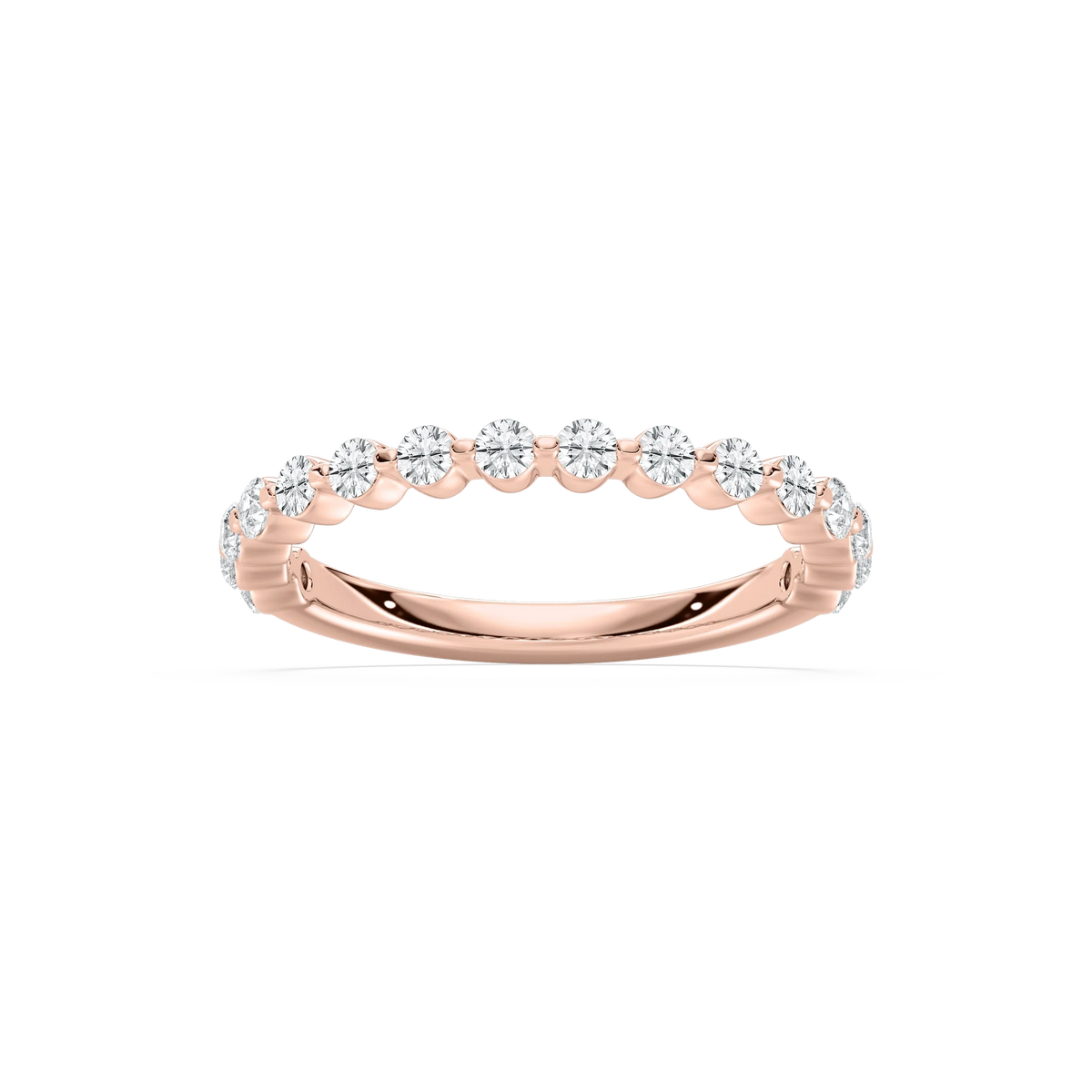 Lovea Willow Grand Trauring – Geteilte Krappen – Roségold