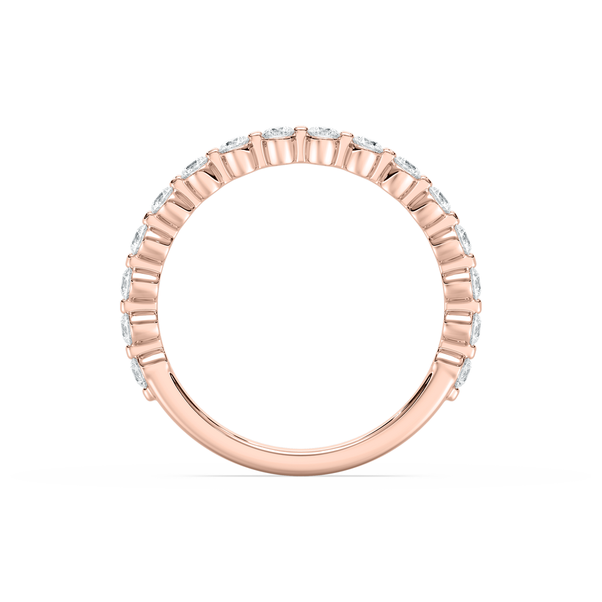 Lovea Willow Grand Trauring – Geteilte Krappen – Roségold