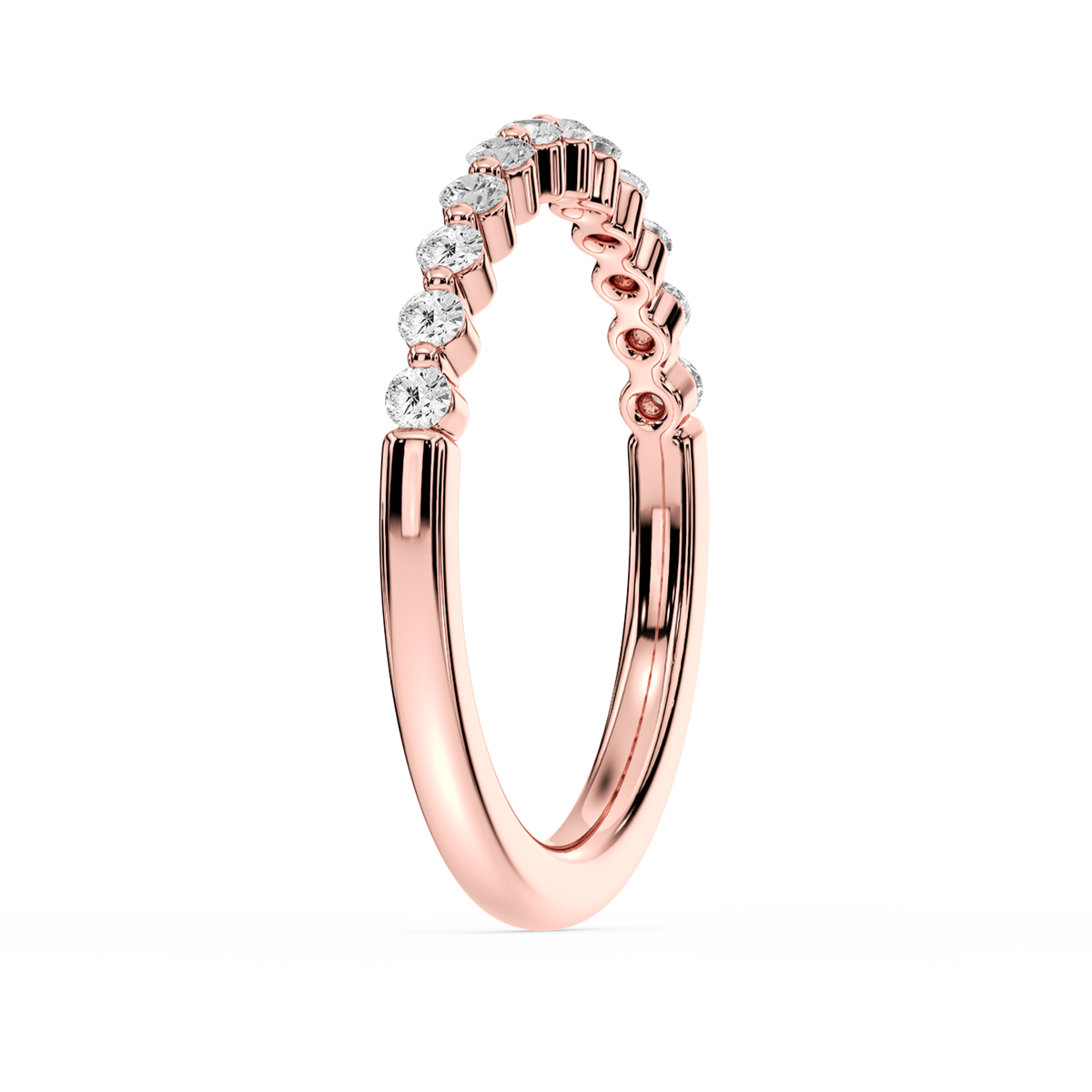 Lovea Willow Vorsteckring – Schwebende Brillanten – Roségold