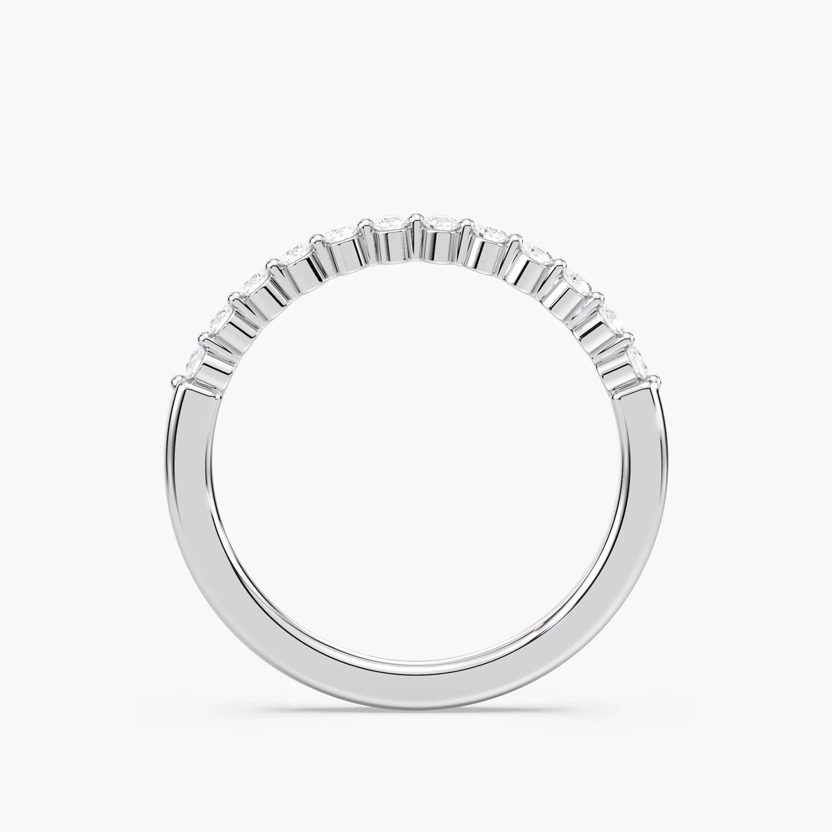Lovea Willow Vorsteckring – Schwebende Brillanten – Weißgold