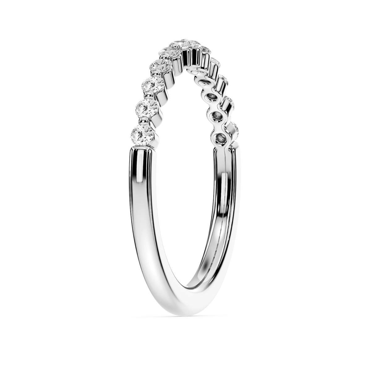 Lovea Willow Vorsteckring – Schwebende Brillanten – Weißgold