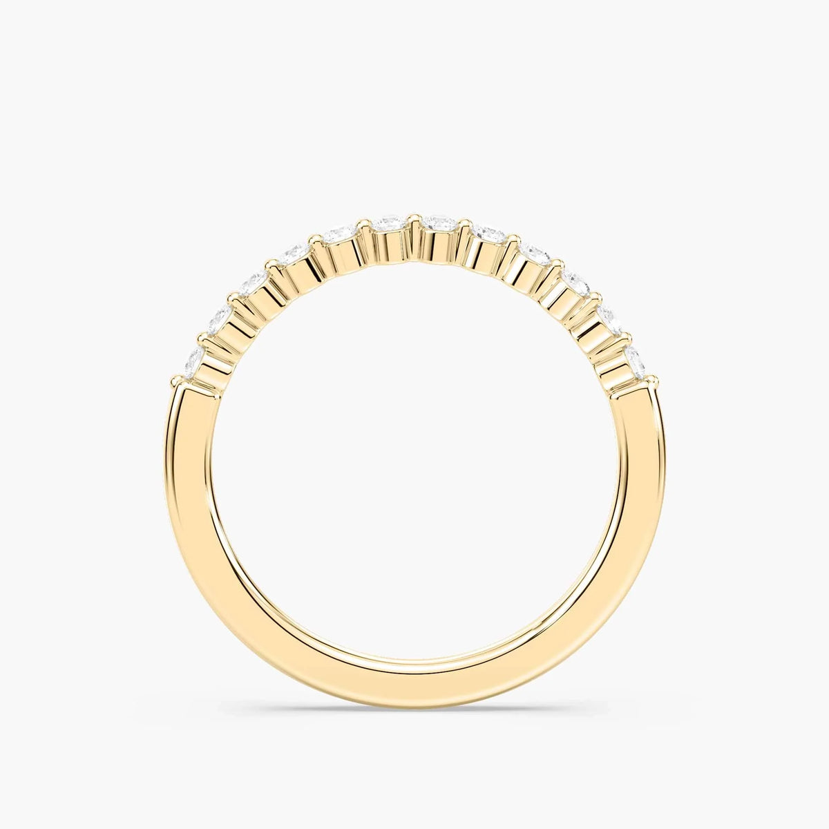 Lovea Willow Vorsteckring – Schwebende Brillanten – Gelbgold