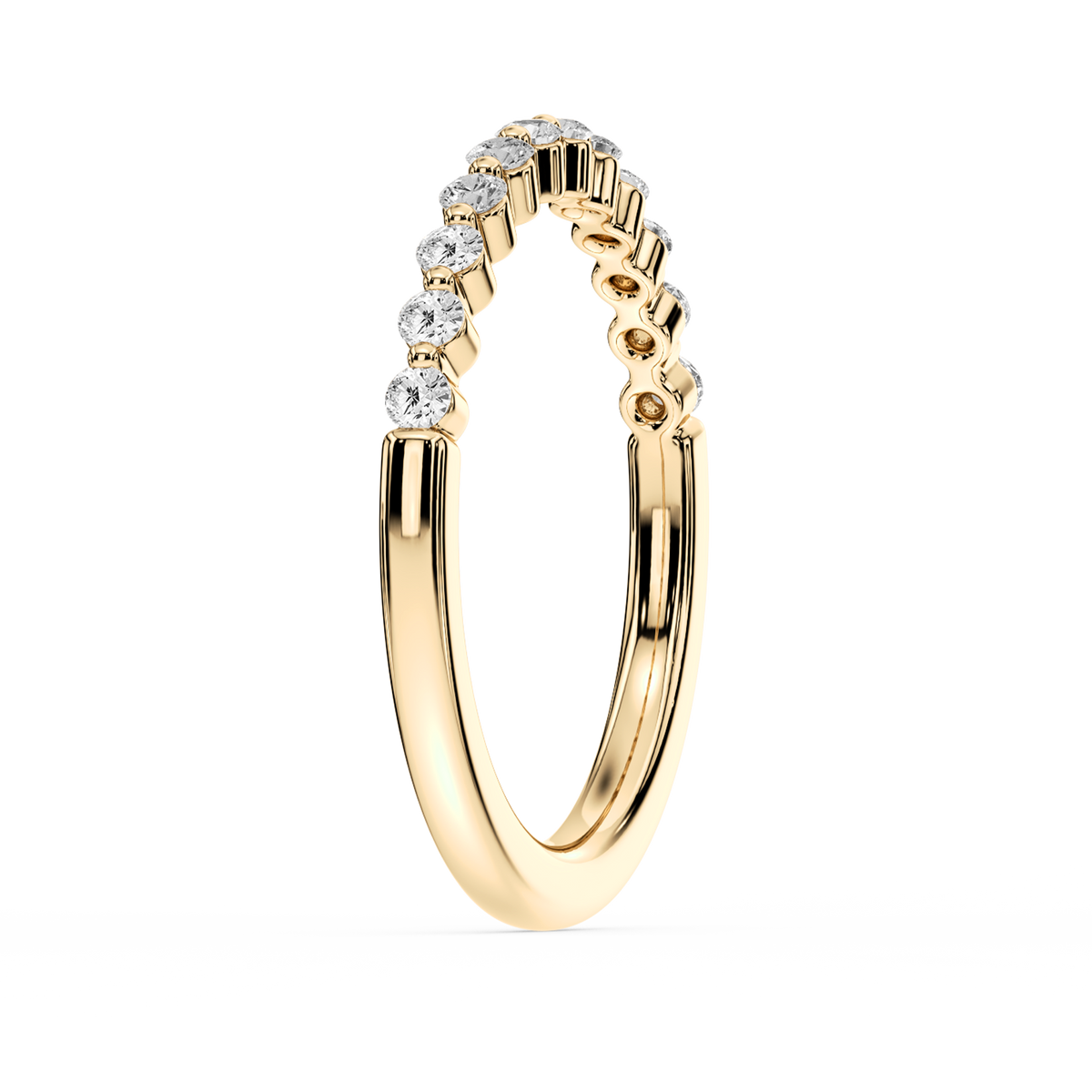 Lovea Willow Vorsteckring – Schwebende Brillanten – Gelbgold