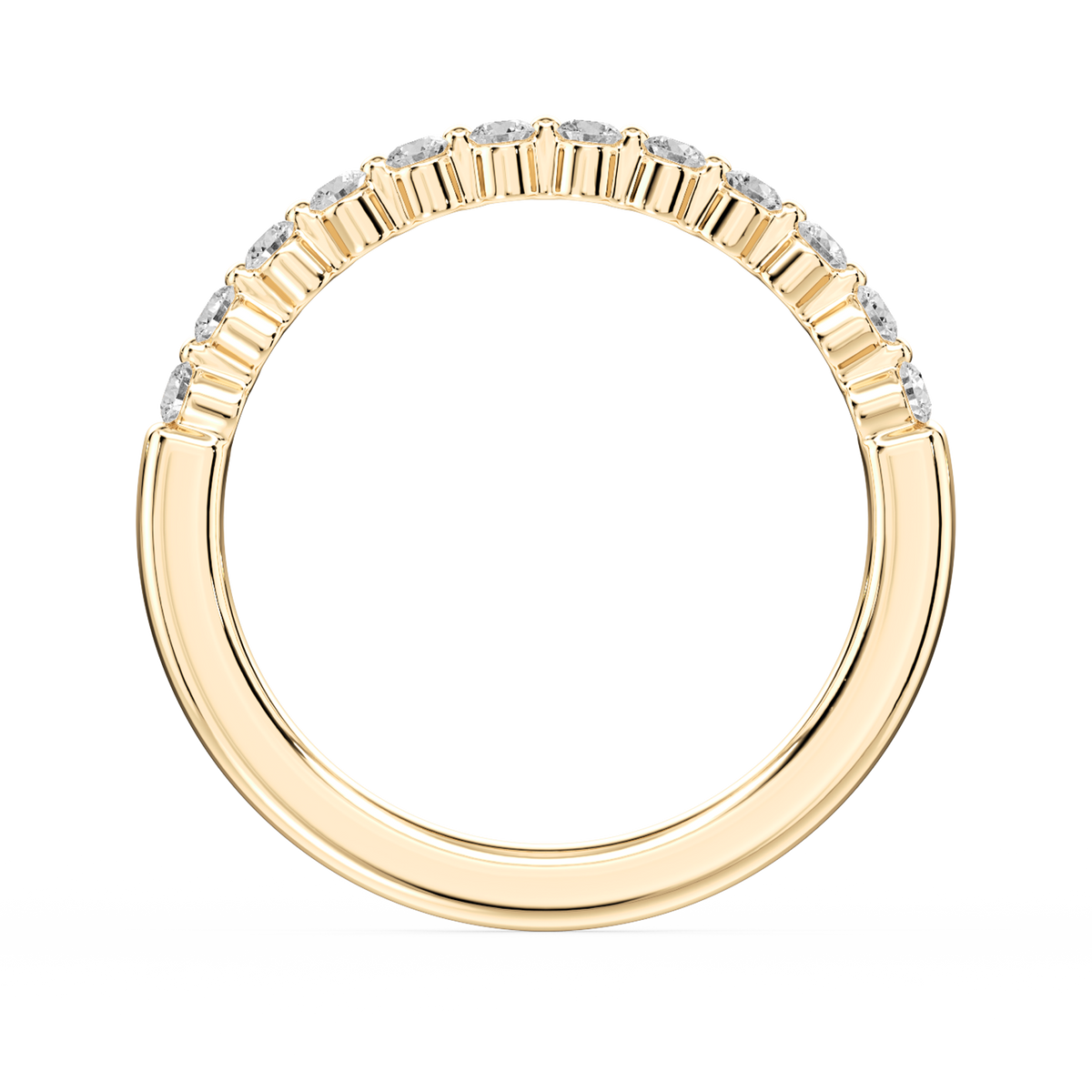 Lovea Willow Vorsteckring – Schwebende Brillanten – Gelbgold